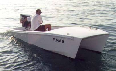 Easily driven by a small outboard such as a 9.9 hp, the 12 ft model is 